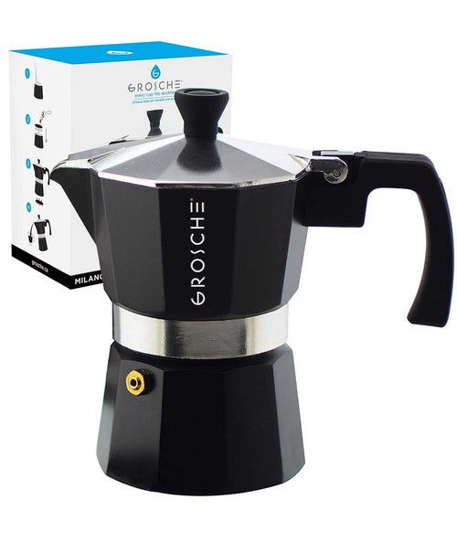 King Carlos Coffee GROSCHE STOVE TOP MOKA POT Grosche Moka Pot Stovetop Coffee Maker | King Carlos