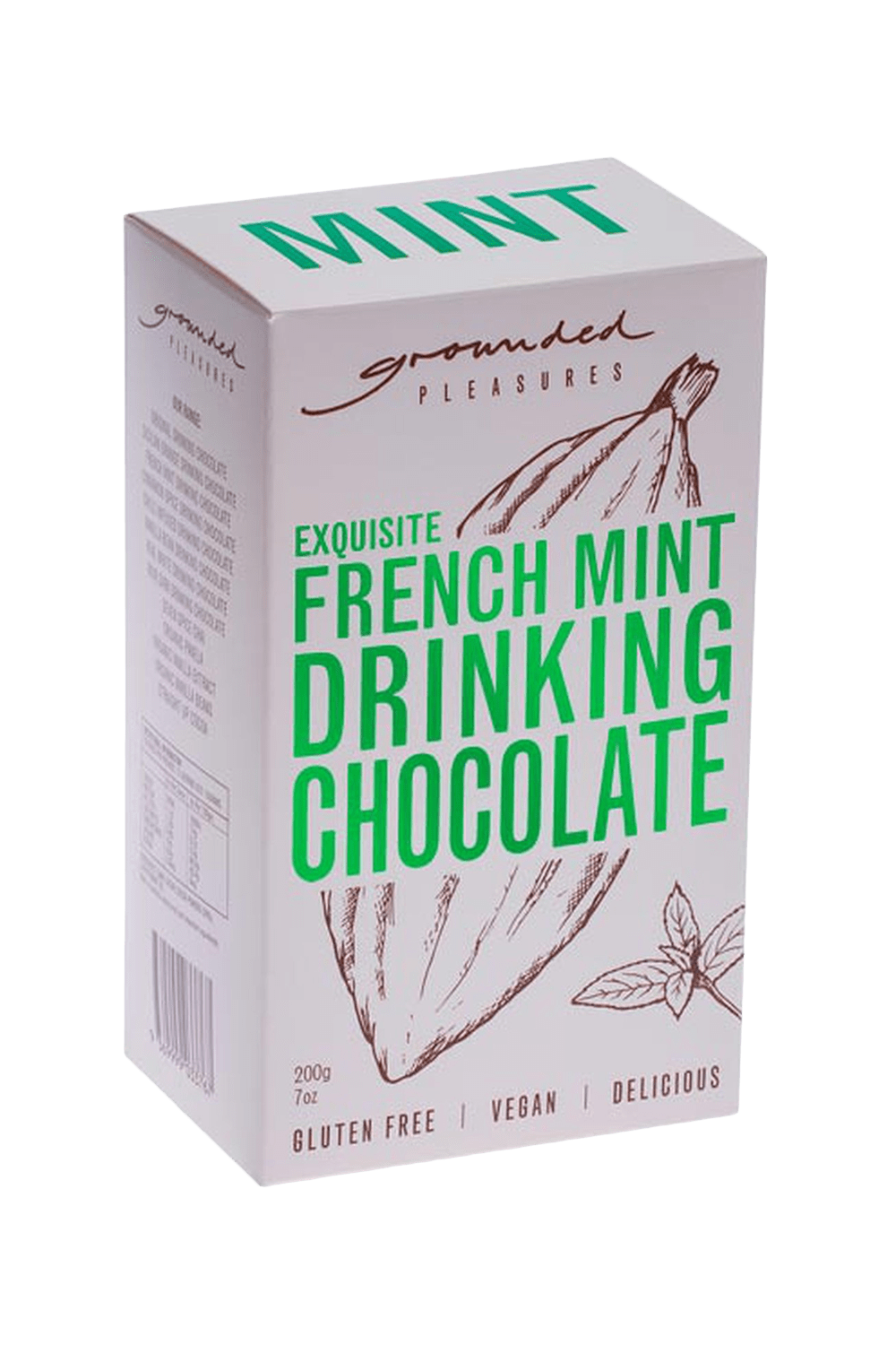 buy cafe products grounded pleasures drinking chocolate french mint drinking chocolate