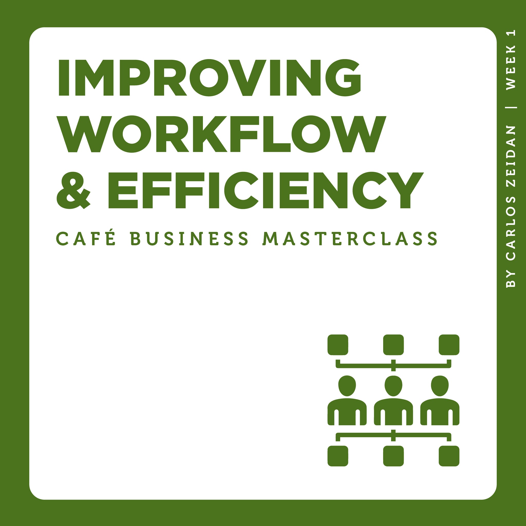 Café Business Masterclass: Improving Workflow & Efficiency