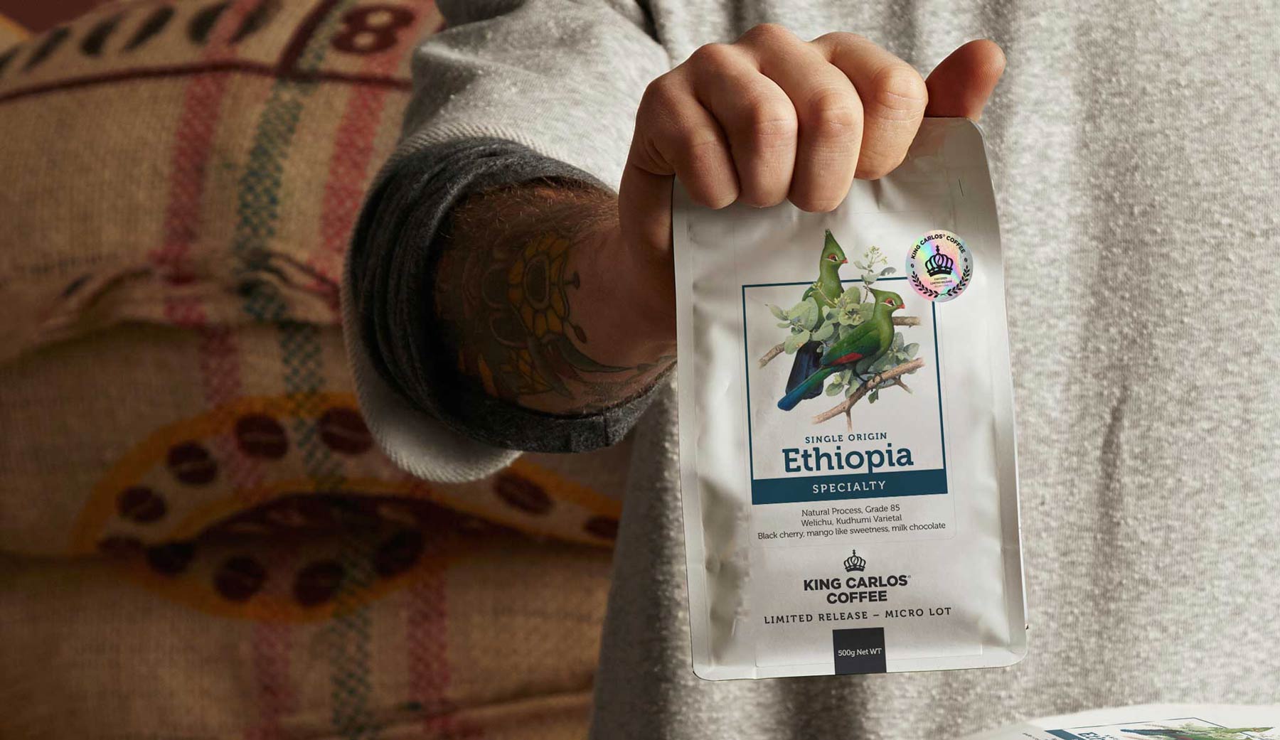 ethiopia guji coffee bean bag King Carlos Coffee