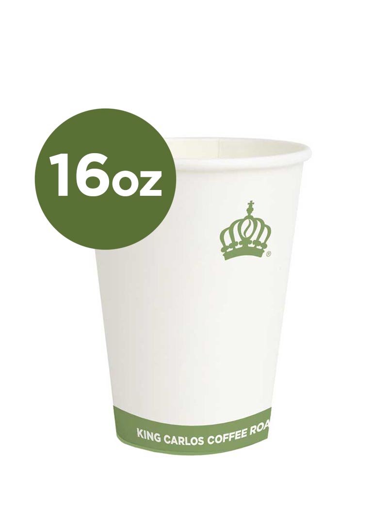 BOX OF 16oz KING CARLOS COFFEE CUPS (1000)