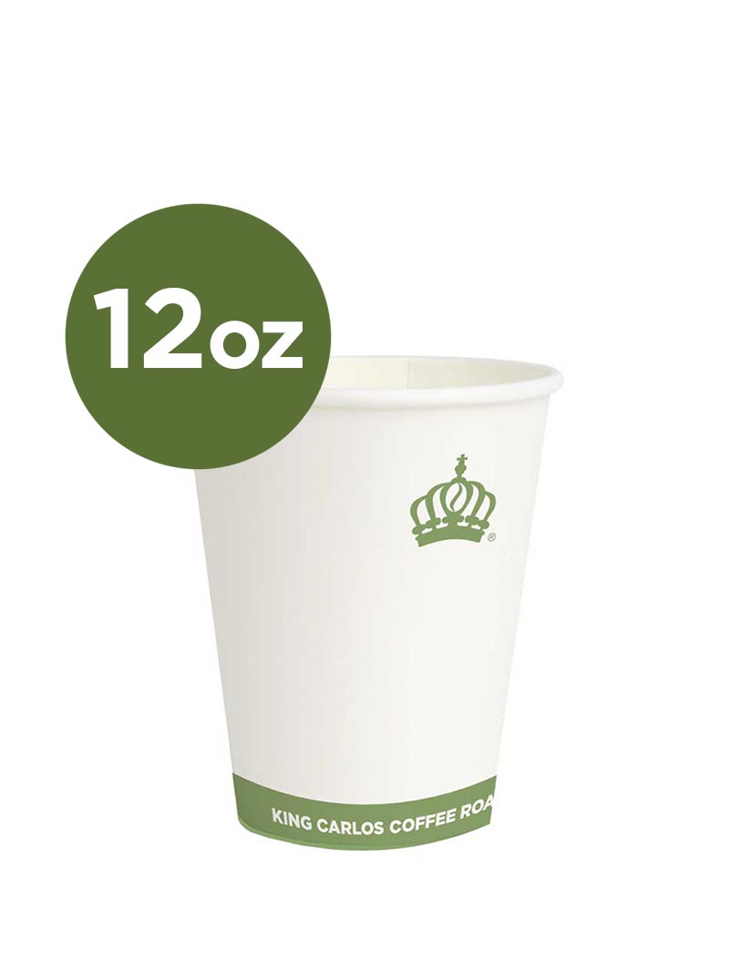 BOX OF 12oz KING CARLOS COFFEE CUPS (1000)