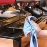buy barista supplies cafe products barista cloth blue microfibre